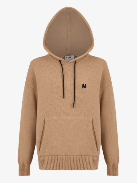 MSGM logo-detail hooded sweater