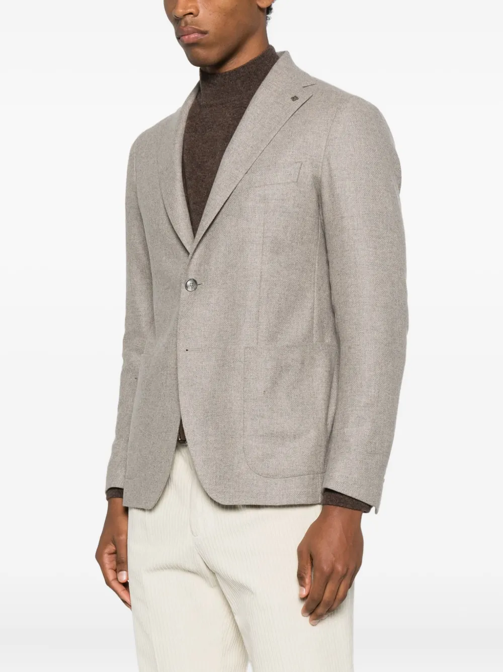 Tagliatore Blazer met zak en knopen Grijs