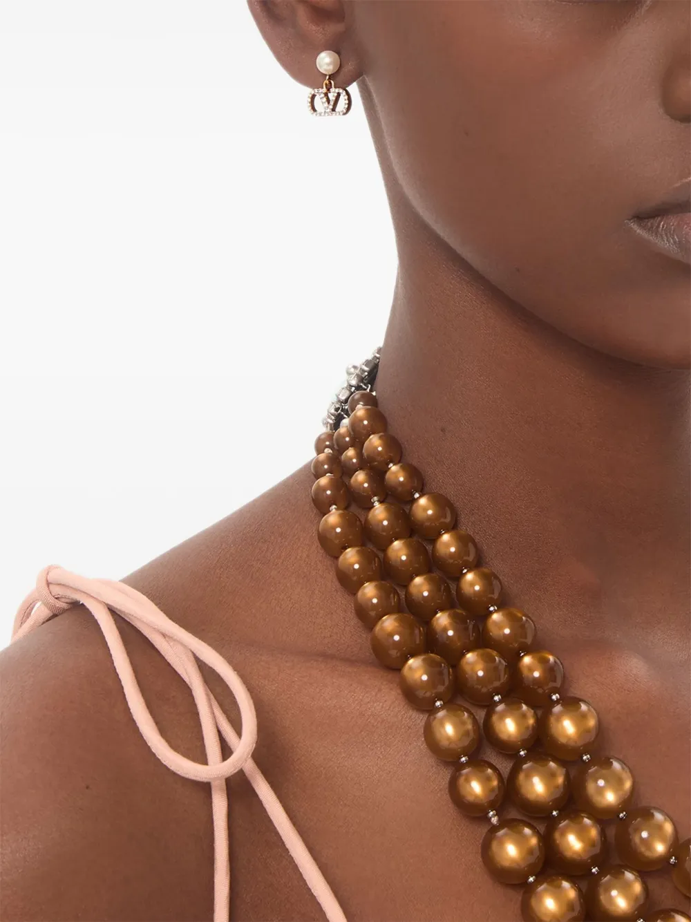 Valentino Garavani Vlogo earrings - Goud