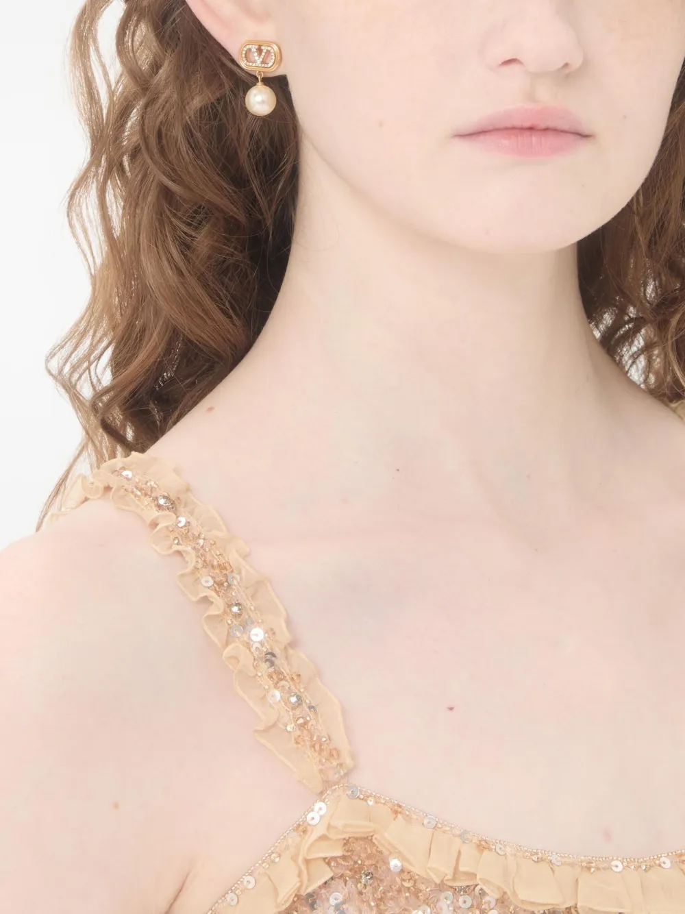 Valentino Garavani VLogo Signature oorbellen - Goud