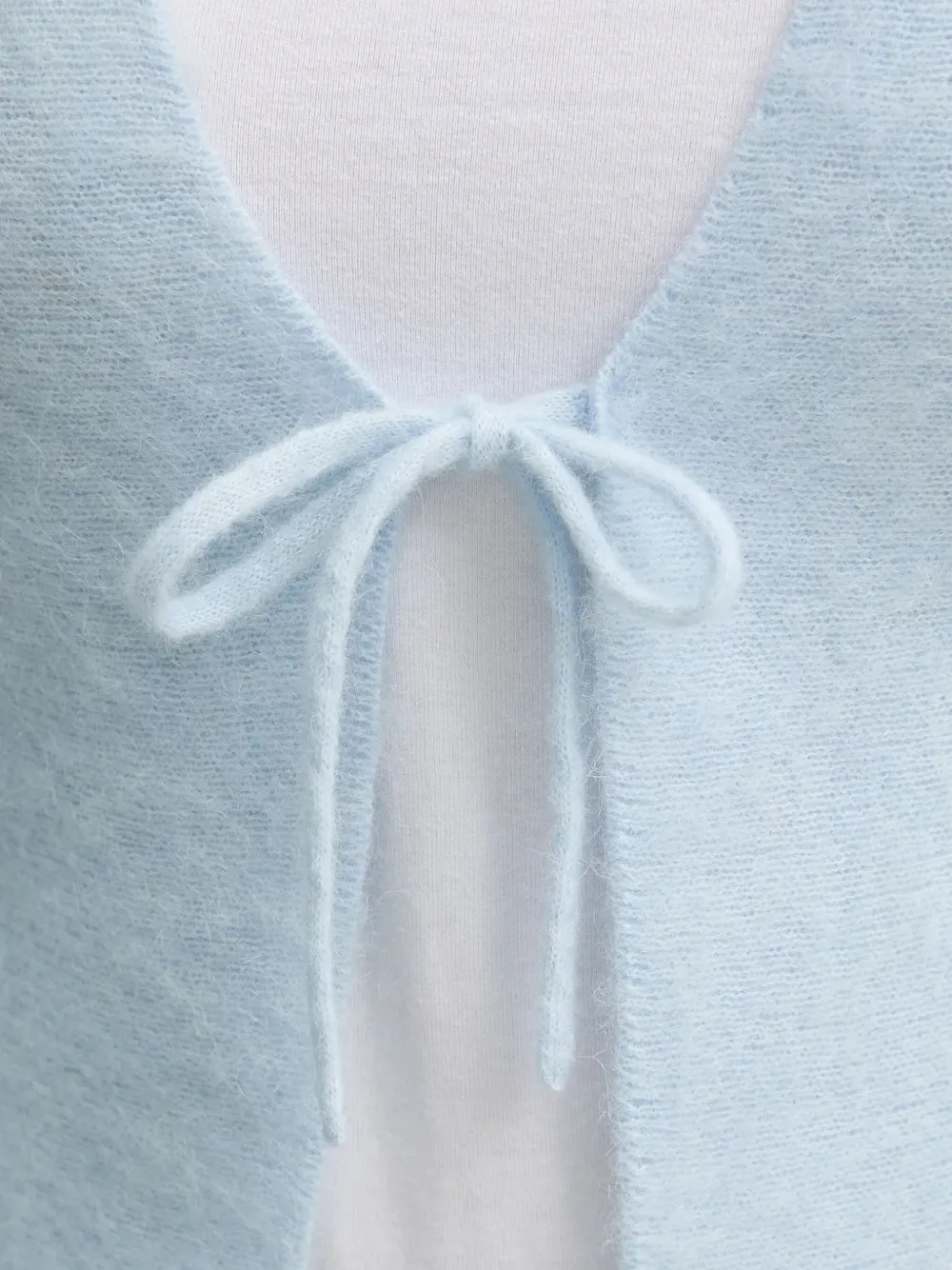 Hugo Boss Tie-front Flared-sleeves Cardigan In Blue