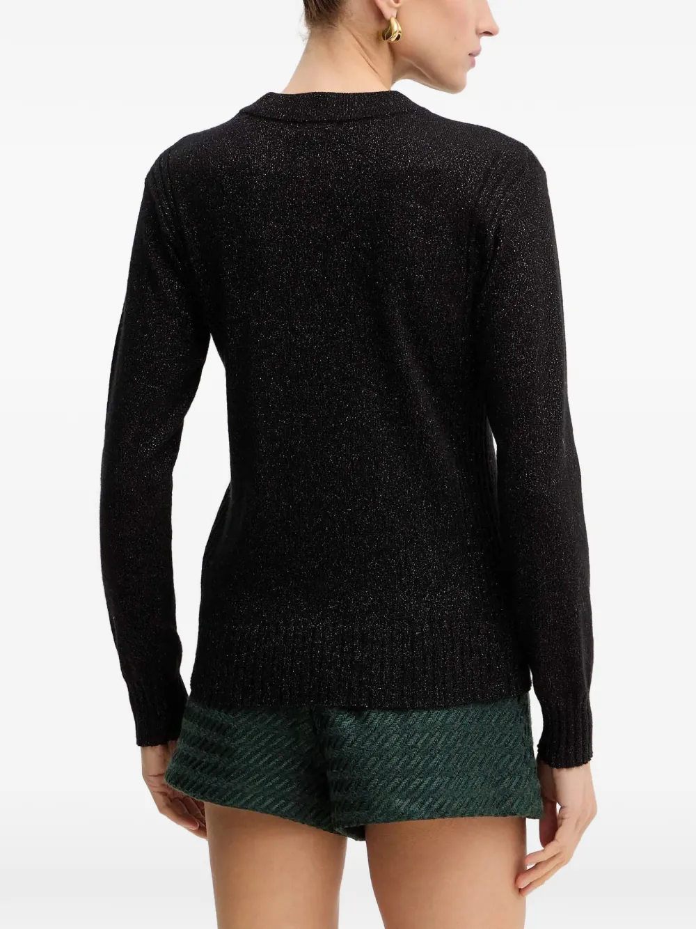  Armani Exchange Round-neck Sweater - Black 