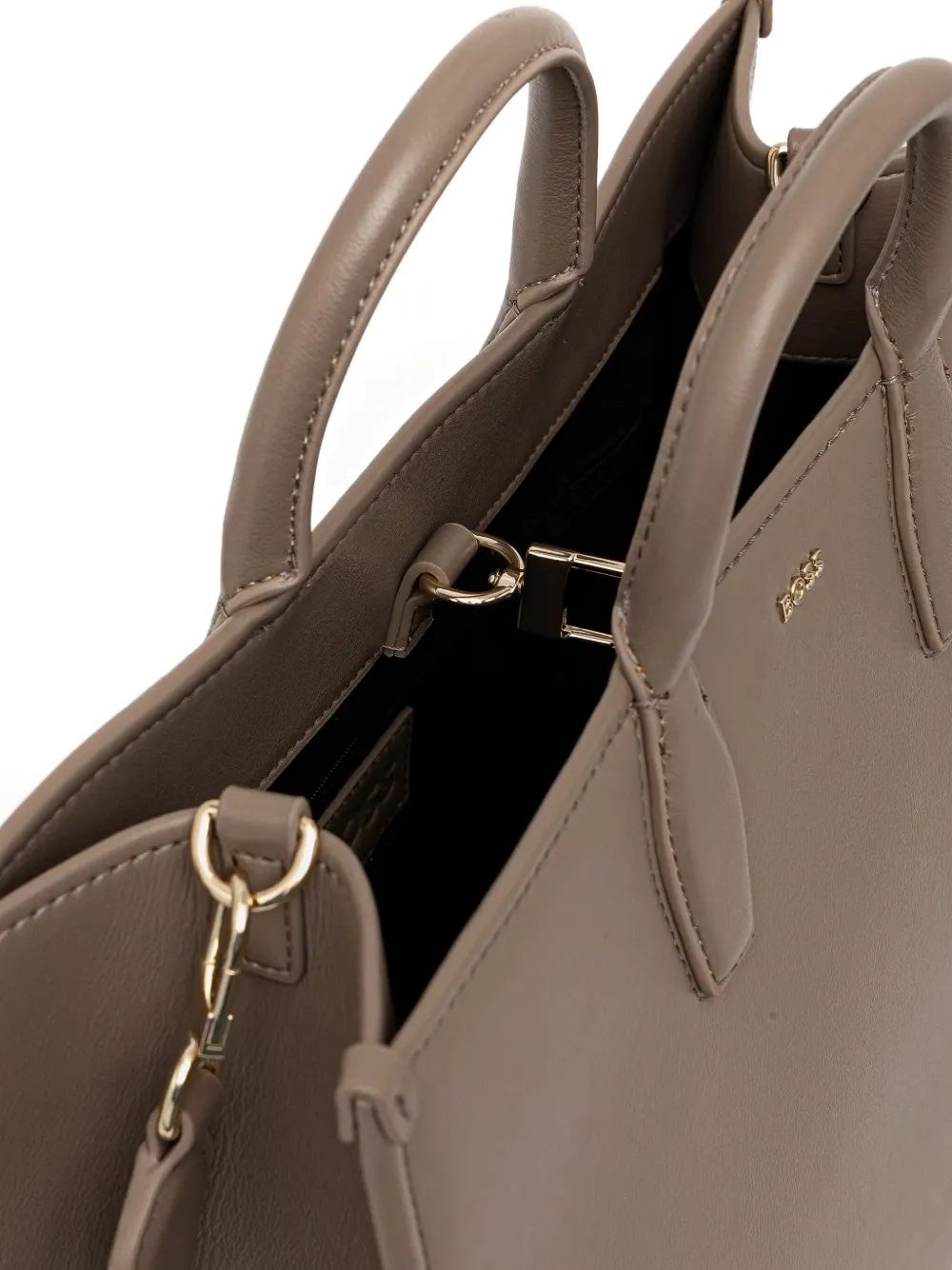 Hugo Boss Logo-lettering Tote Bag In Neutral