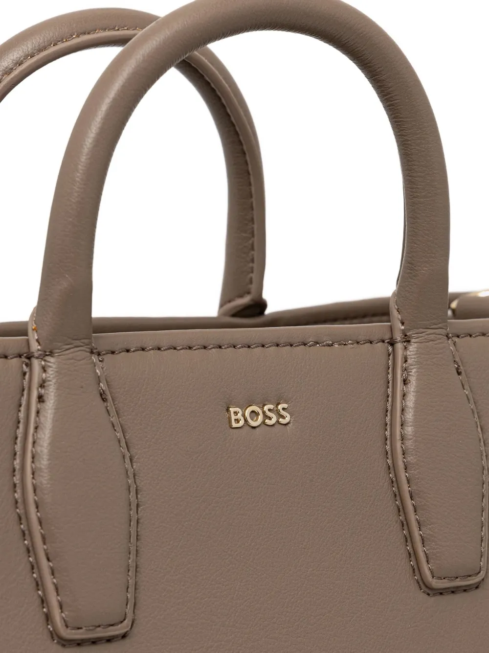 Hugo Boss Logo-lettering Tote Bag In Neutral
