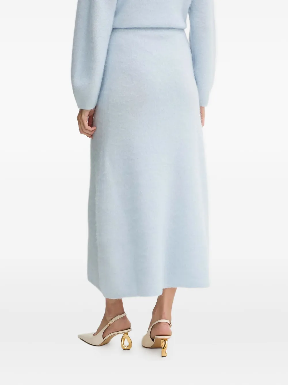 BOSS Fici midi-rok met A-lijn Blauw