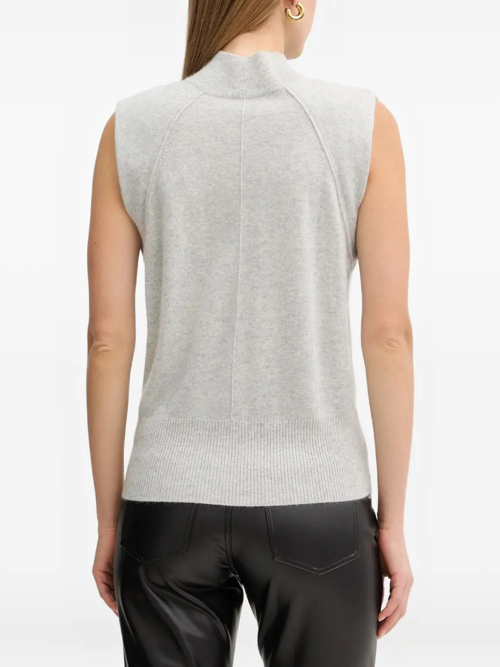 Hugo Boss Mock-neck Sweater In Gray