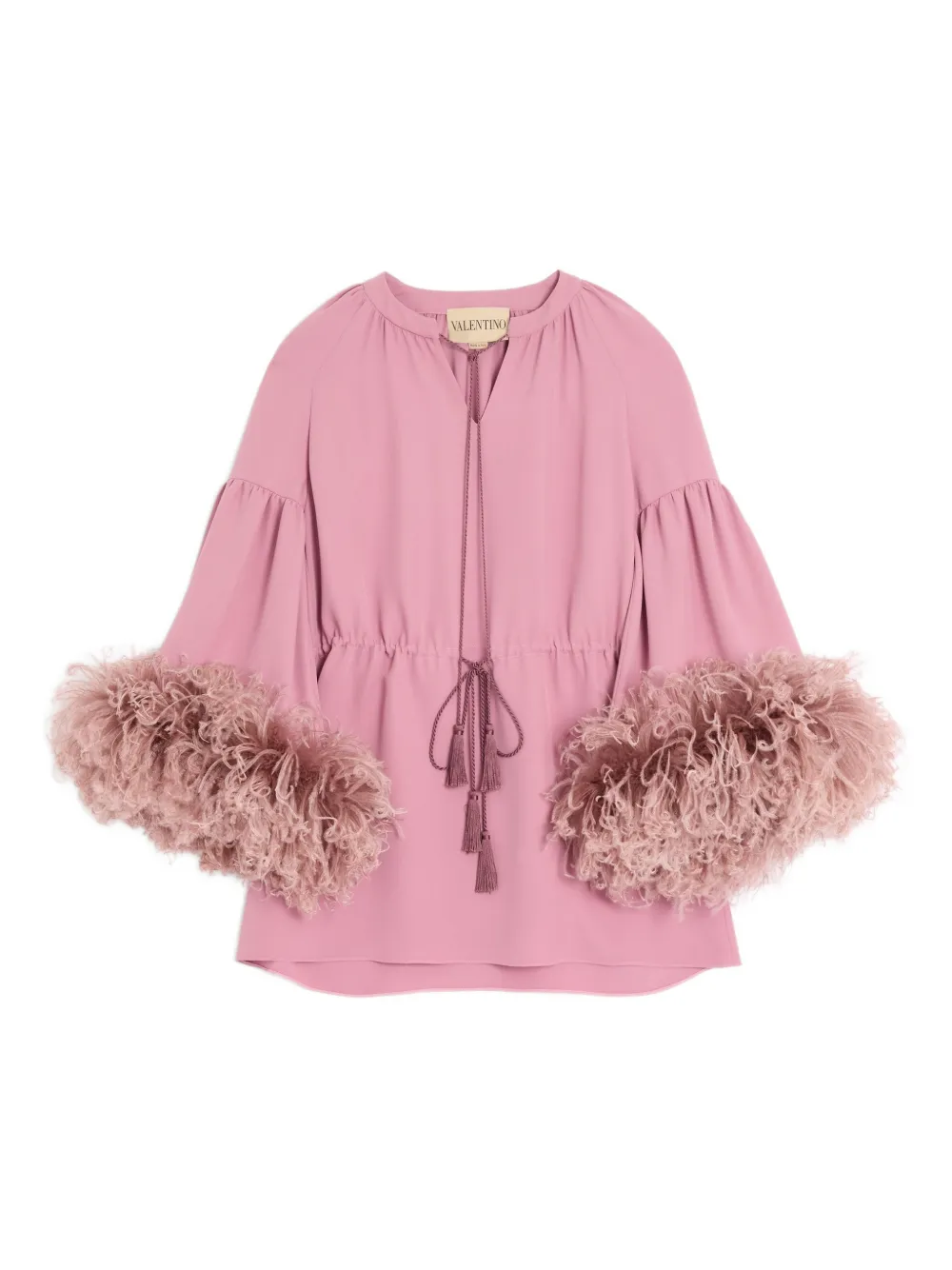 Valentino Garavani Blusa con ruches - Rosa