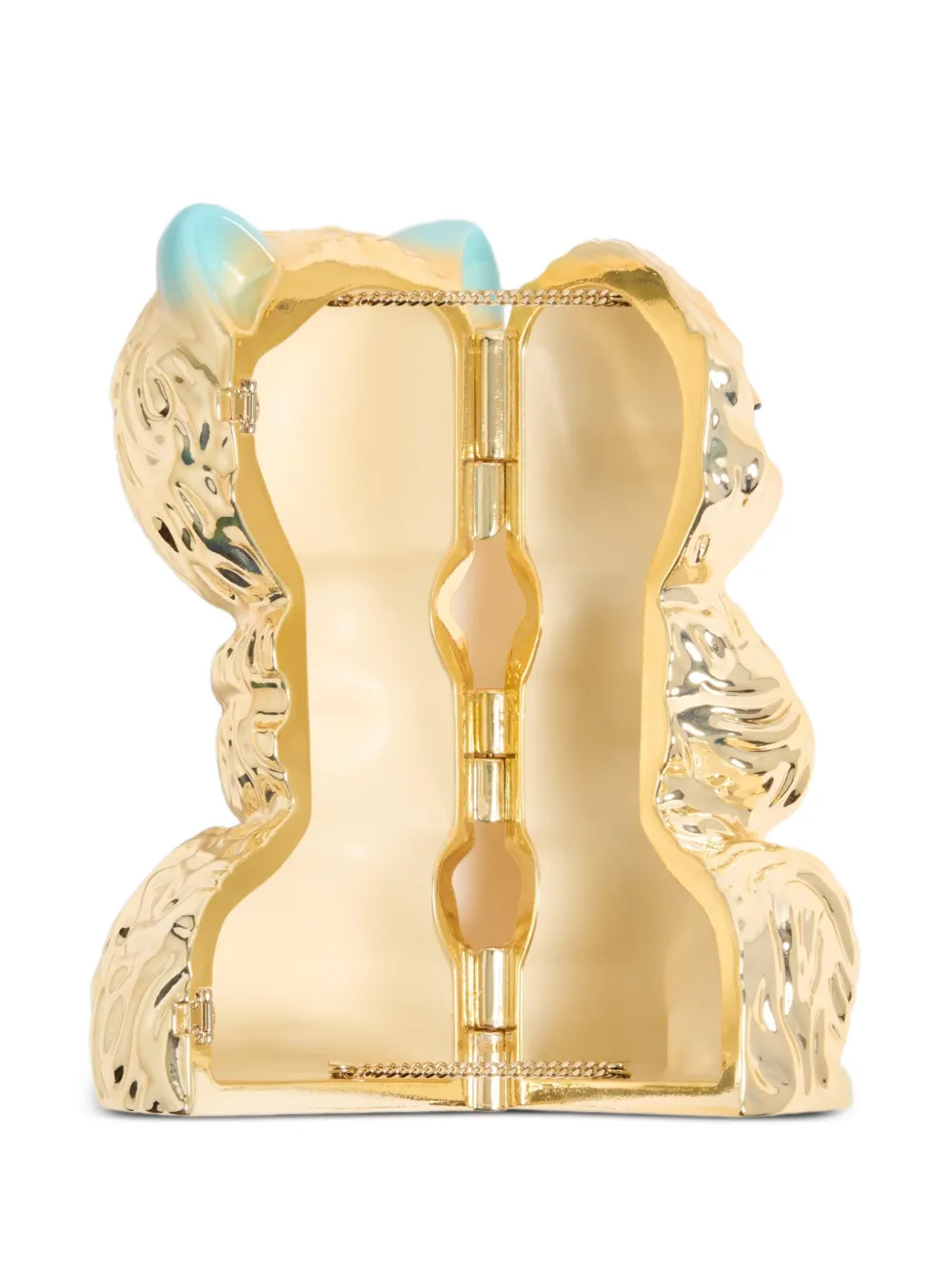 Valentino Le Chat De La Maison Minaudière Clutch Bag In Gold