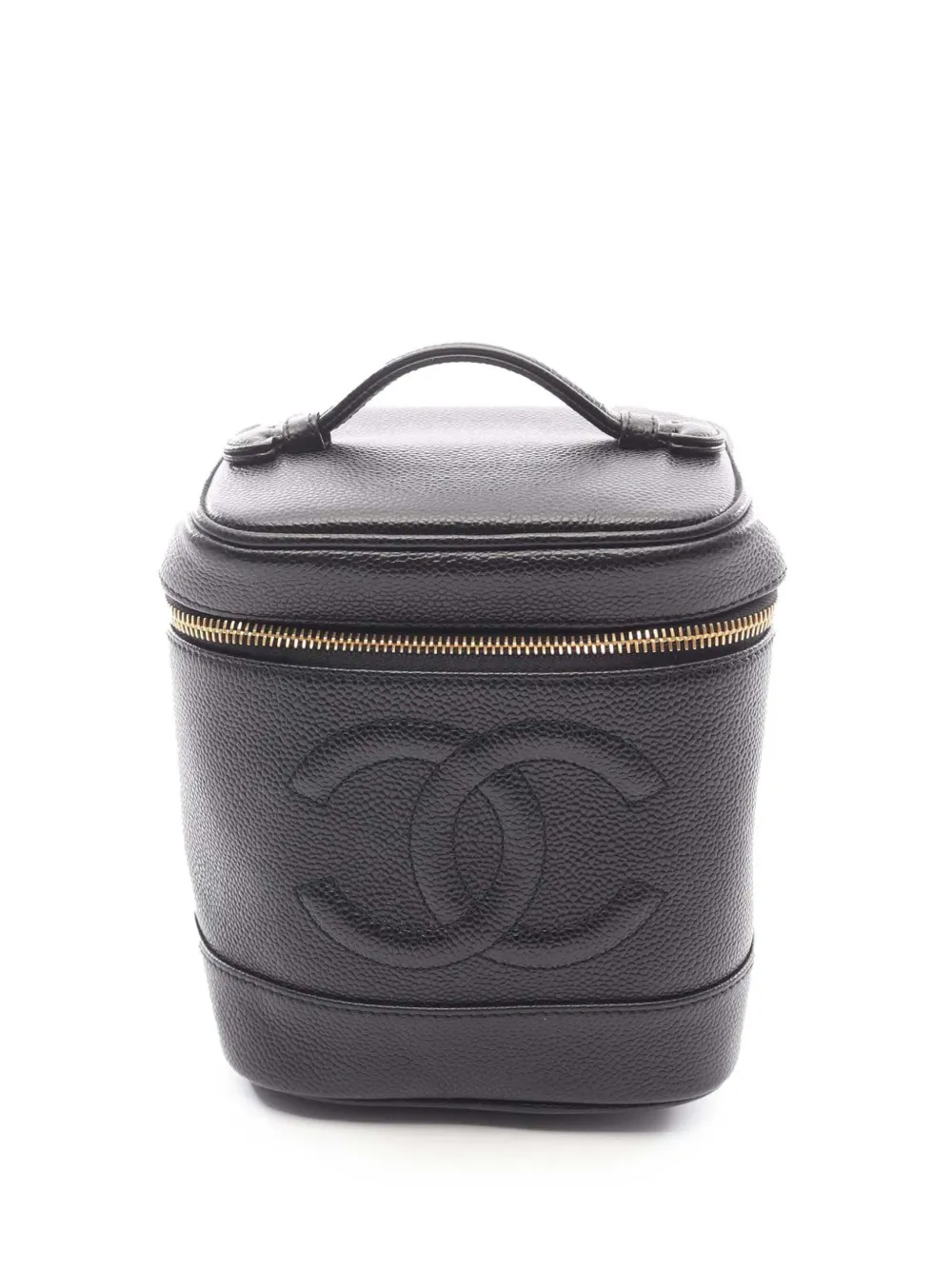 CHANEL Pre-Owned 2000-2002 Timeless Caviar vanity bag - ブラック
