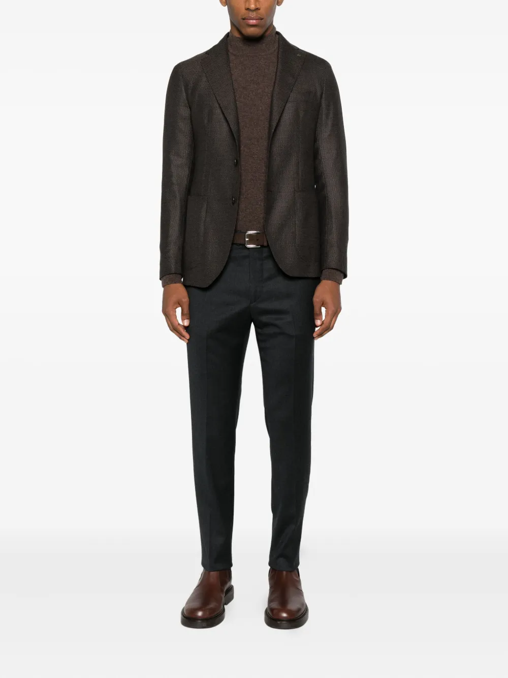 Tagliatore Broek met knoopsluiting - Zwart