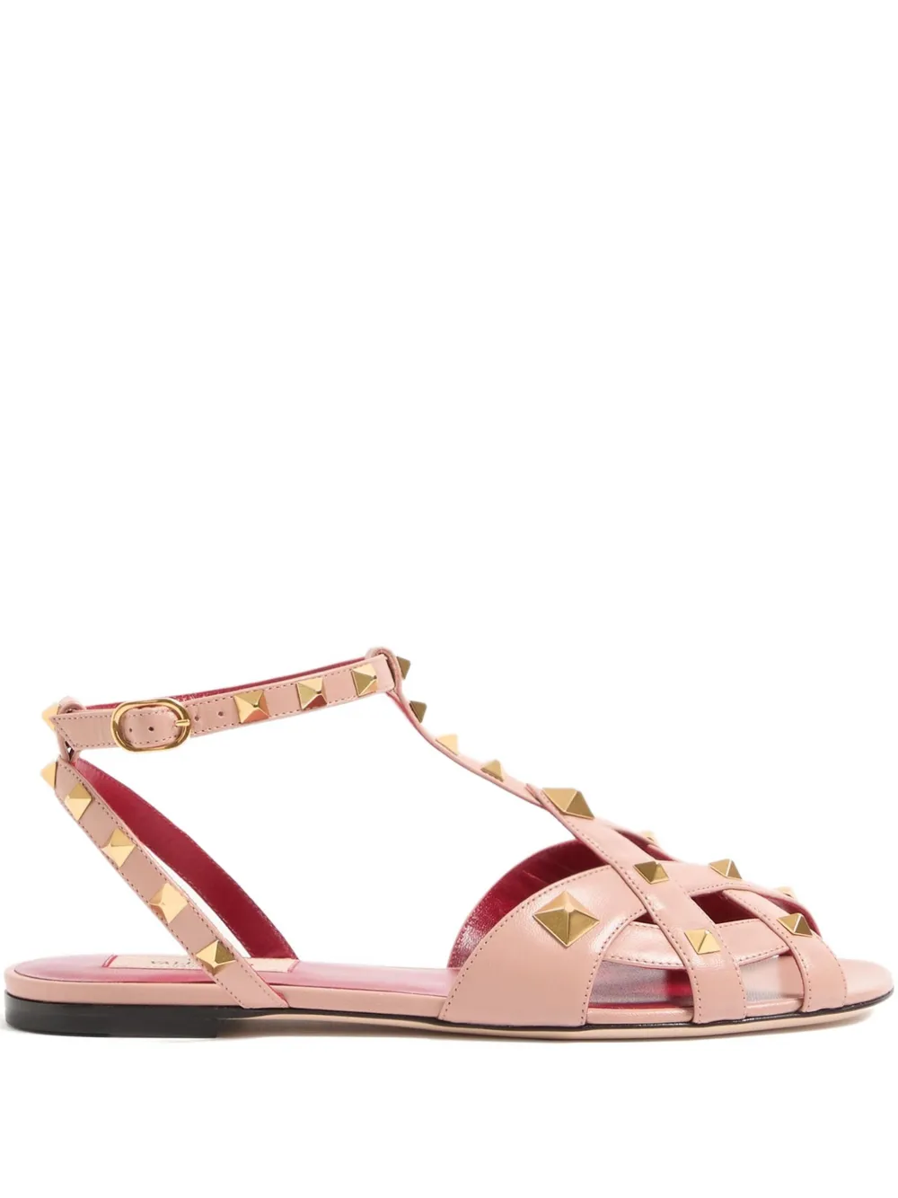 Valentino Garavani Sandalen verfraaid met rockstud Roze
