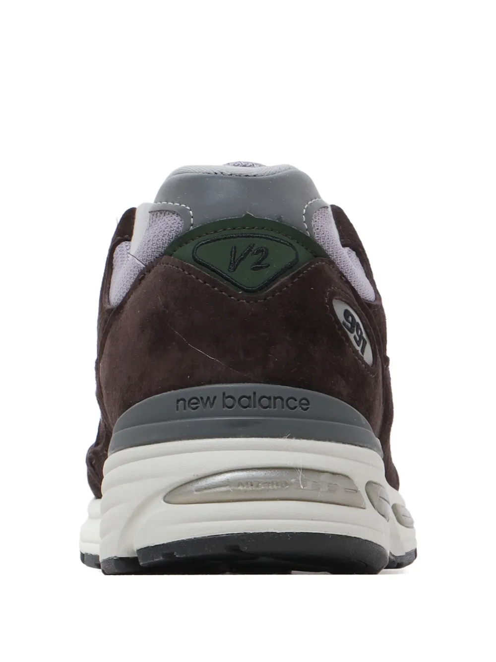 New Balance Made in UK 991V2 sneakers met N-applicatie Bruin