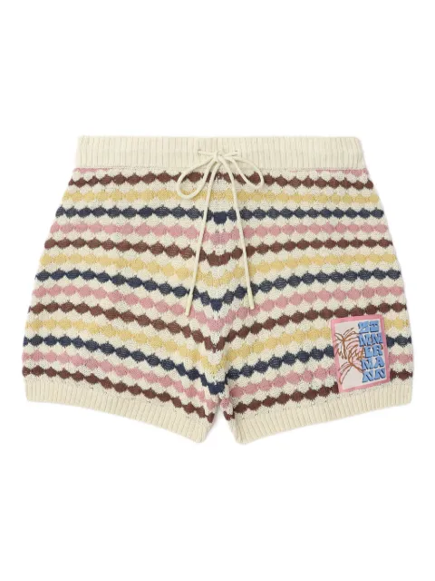 ZIMMERMANN shorts tejidos con cordones en la pretina