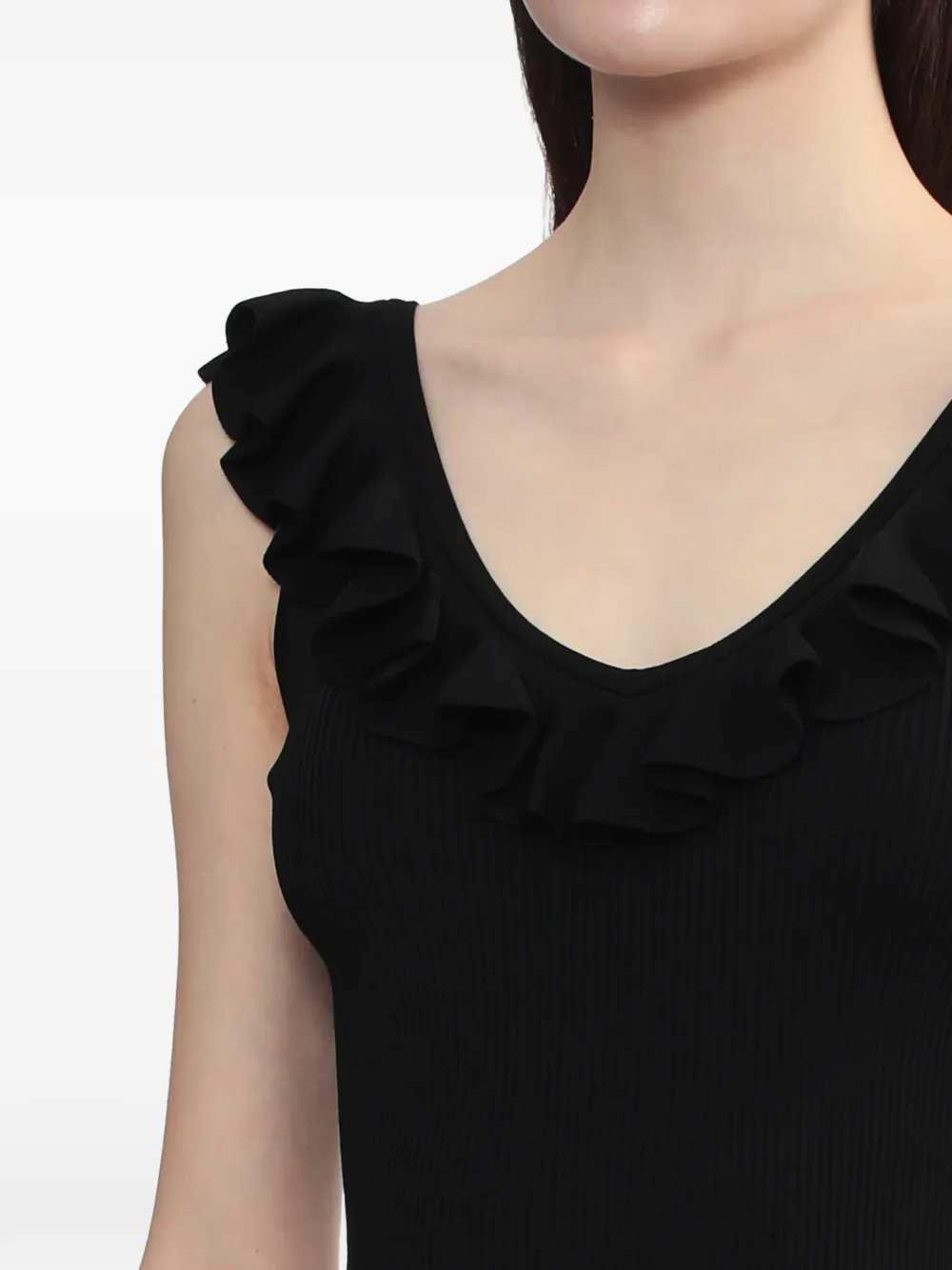 Zimmermann Fine-ribbed Top In Black