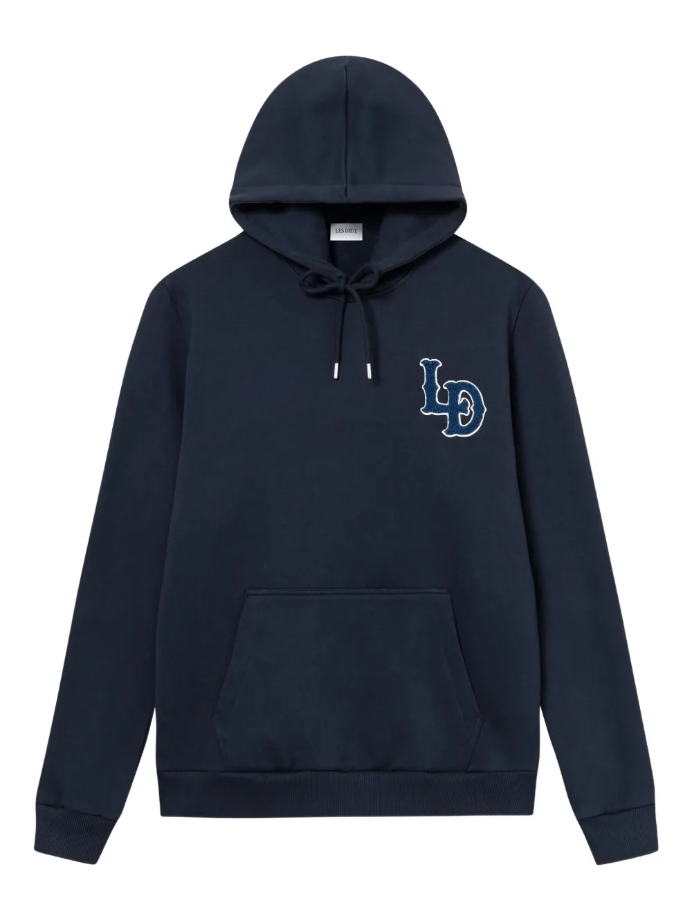Les Deux hoodie à patch logo | bleu | Image 1