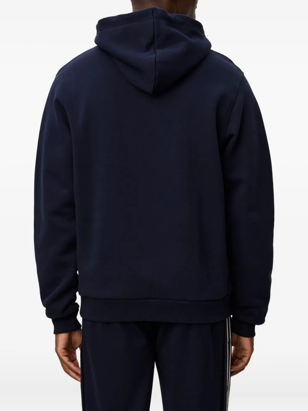 Les Deux Brady Logo Patch Hoodie In Blue