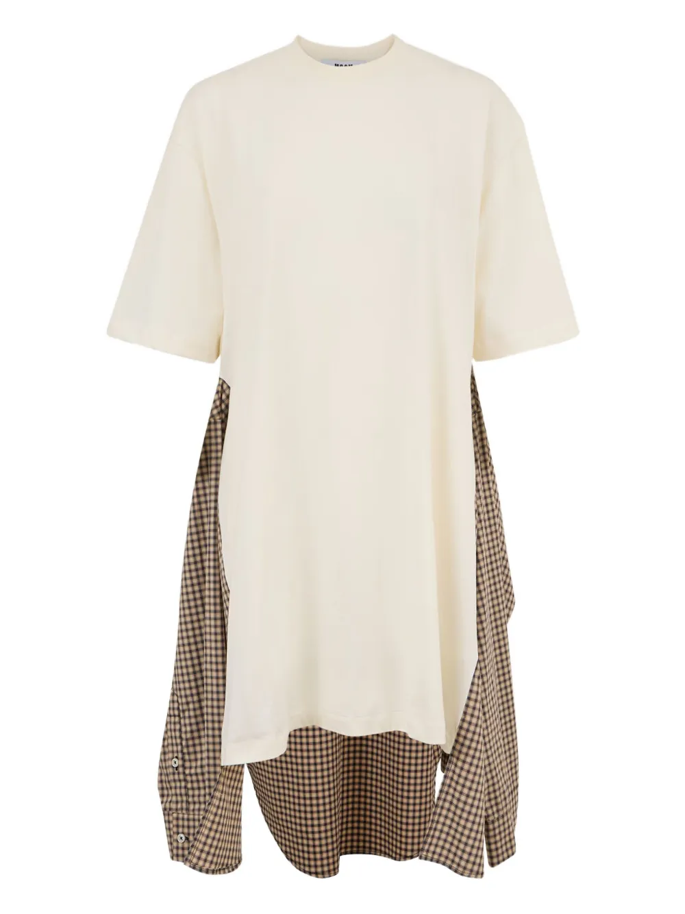 MSGM check pattern midi dress | Neutrals | Image 1