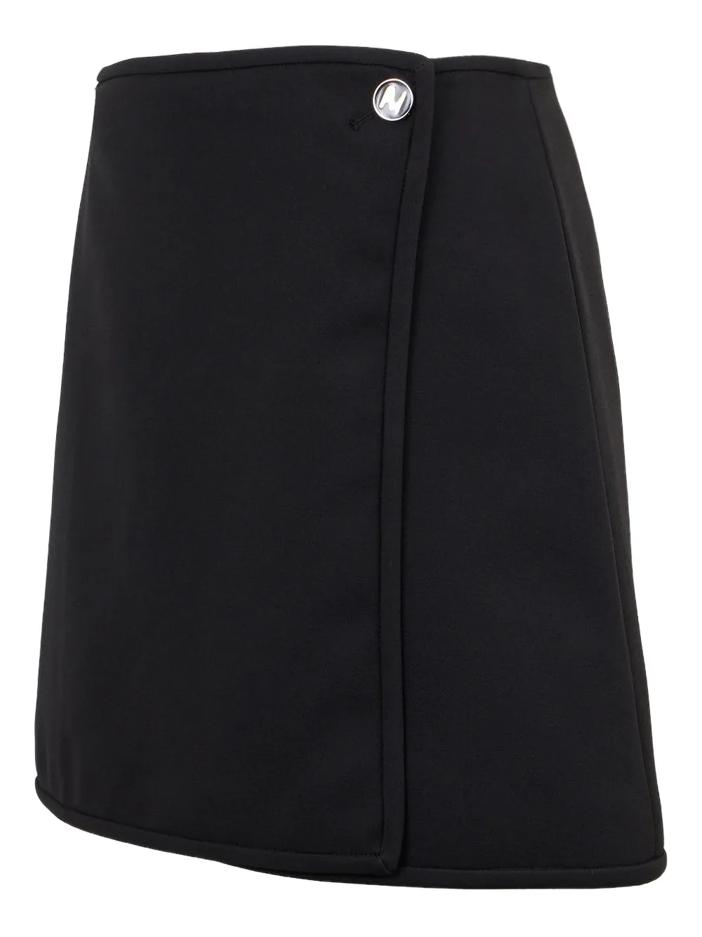 Msgm Button-fastening Mini Skirt In Black