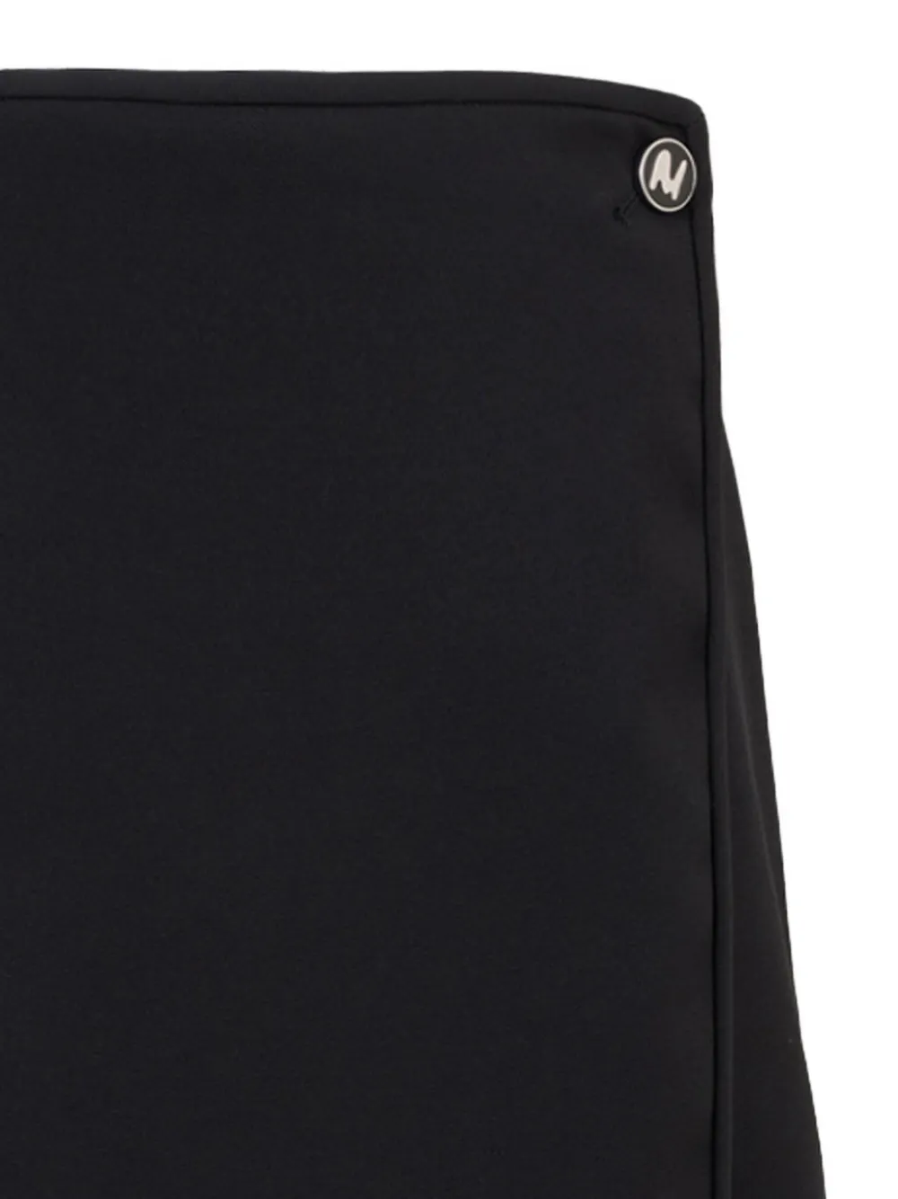 Msgm Button-fastening Mini Skirt In Black