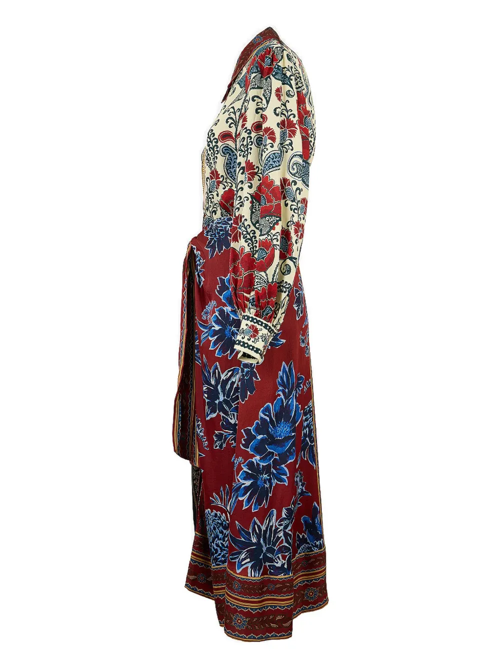 FARM Rio Midi-jurk met bloemenprint Rood