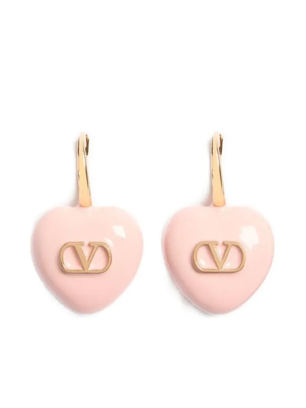 VALENTINO GARAVANI ハート型ピアス Valentino Garavani Coeur Royal ピアス | ピンク | FARFETCH JP