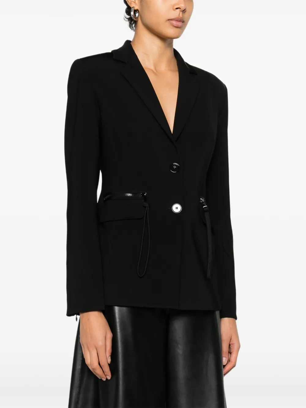 PINKO Faustina blazer met ritszak Zwart