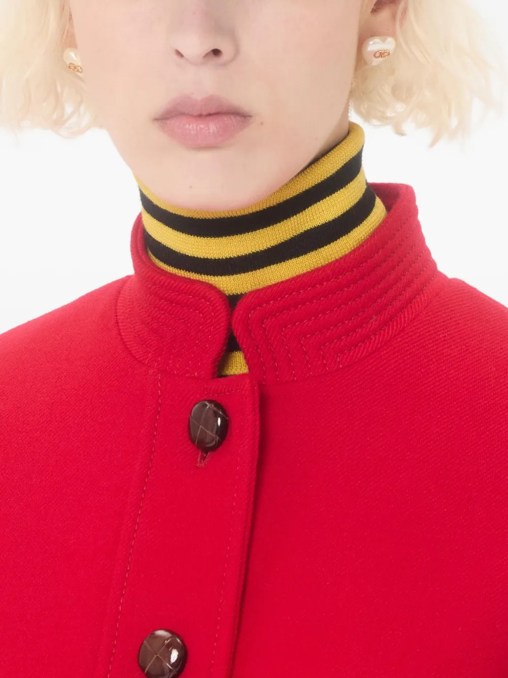 Valentino Garavani Vロゴ ピアス - ホワイト Valentino Garavani Vロゴ ピアス - ホワイト