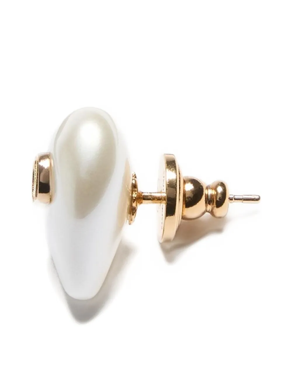 Valentino Vlogo Earrings In White