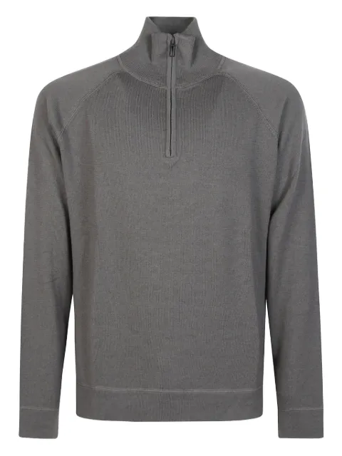 Paolo Pecora zipped dove grey sweater
