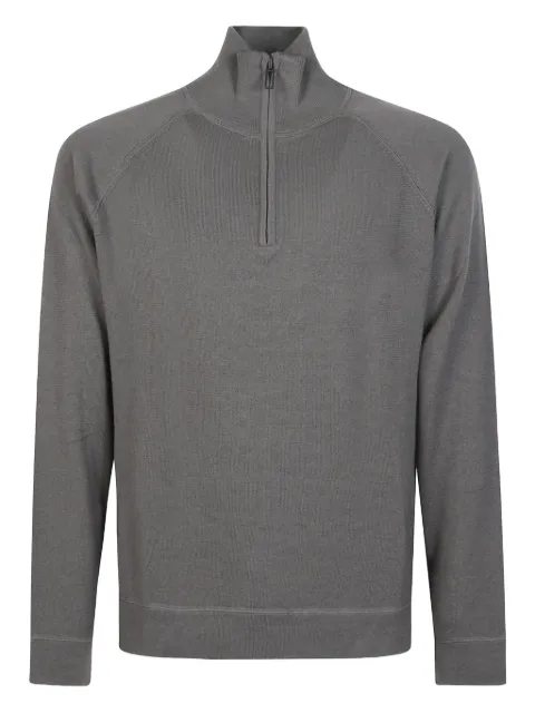 Paolo Pecora zipped dove grey sweater