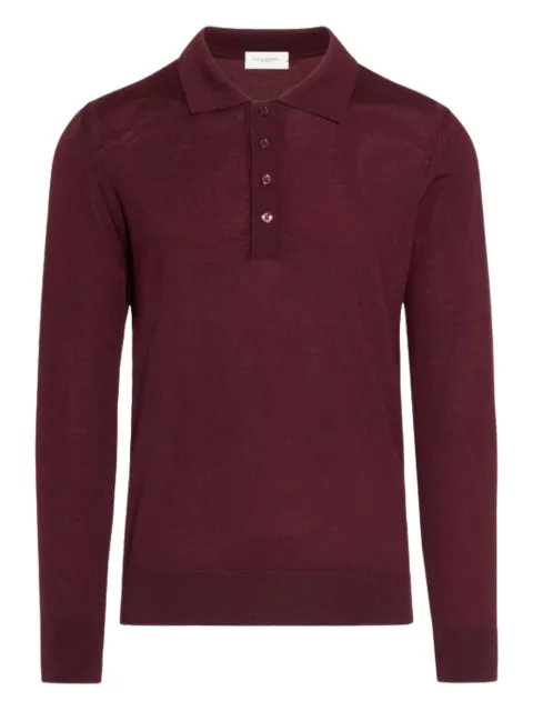 Paolo Pecora long-sleeved knitted polo shirt