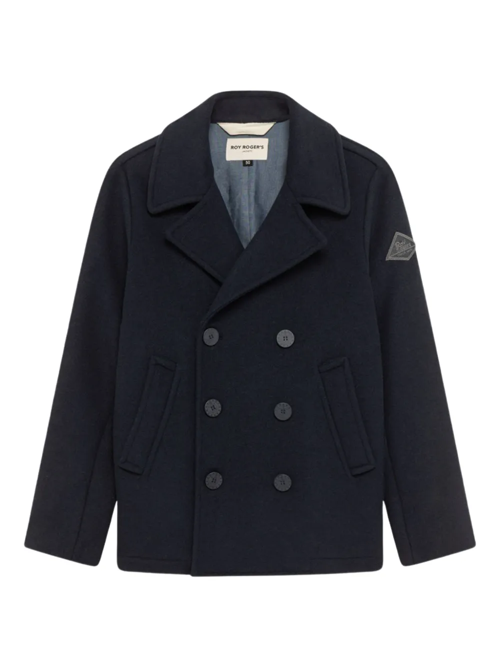 Roy Rogers double-breasted coat | Blue | Image 1