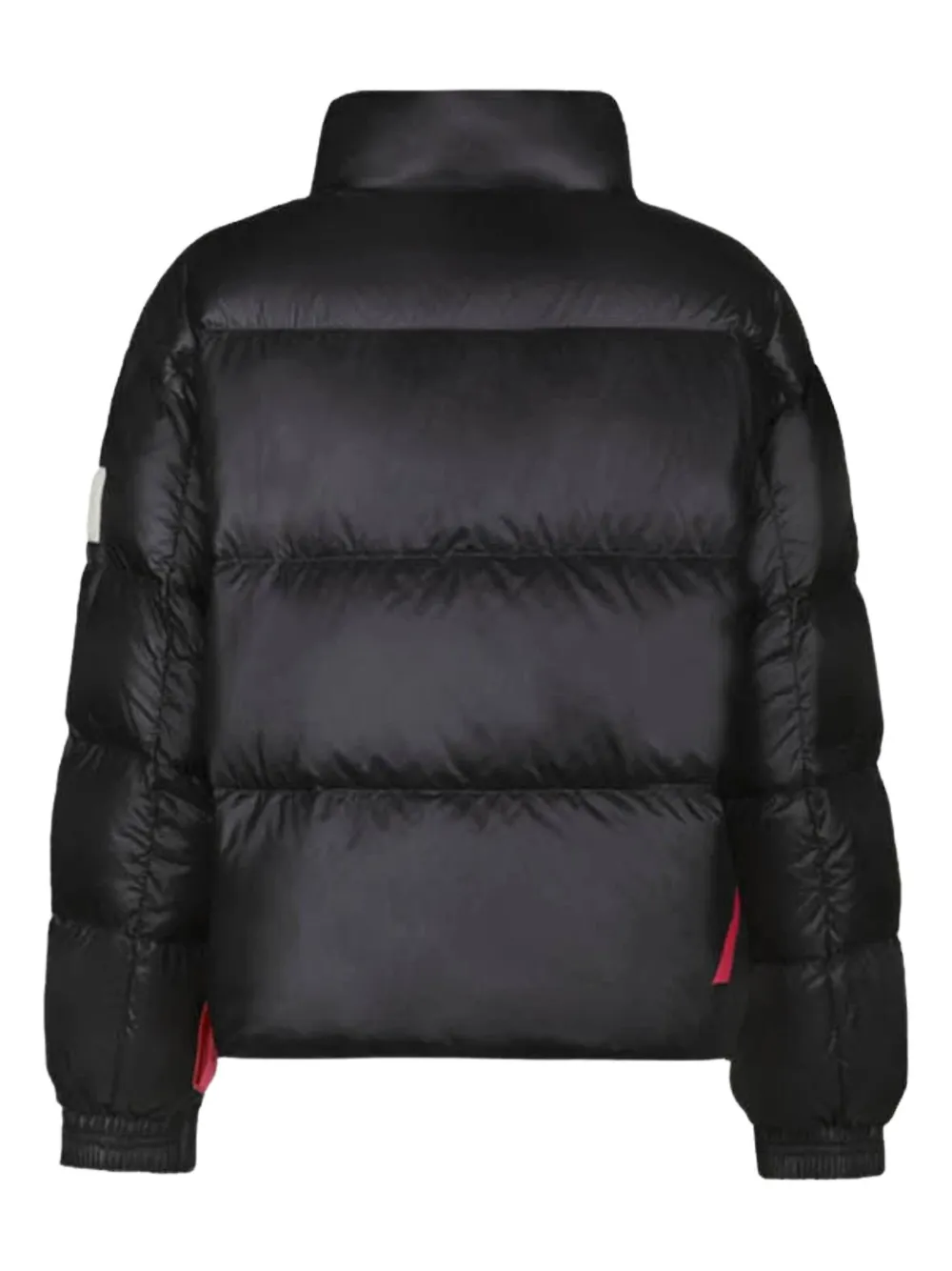 After Label High-neck Feather Puffer Jacket In Black