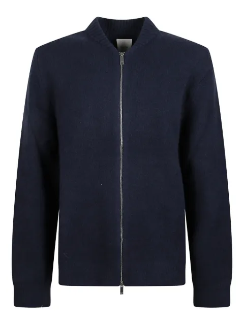 Calvin Klein zip ribbed-collar cardigan
