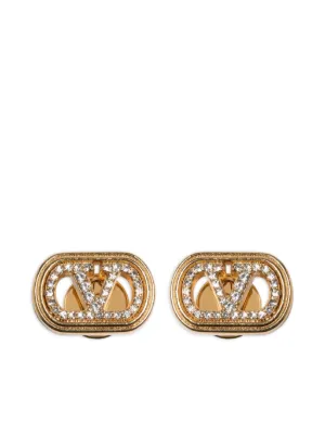 Valentino Garavani Vロゴ ラインストーン ピアス 通販 - FARFETCH
