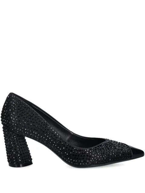 BOSS 70mm embellished block-heel pumps