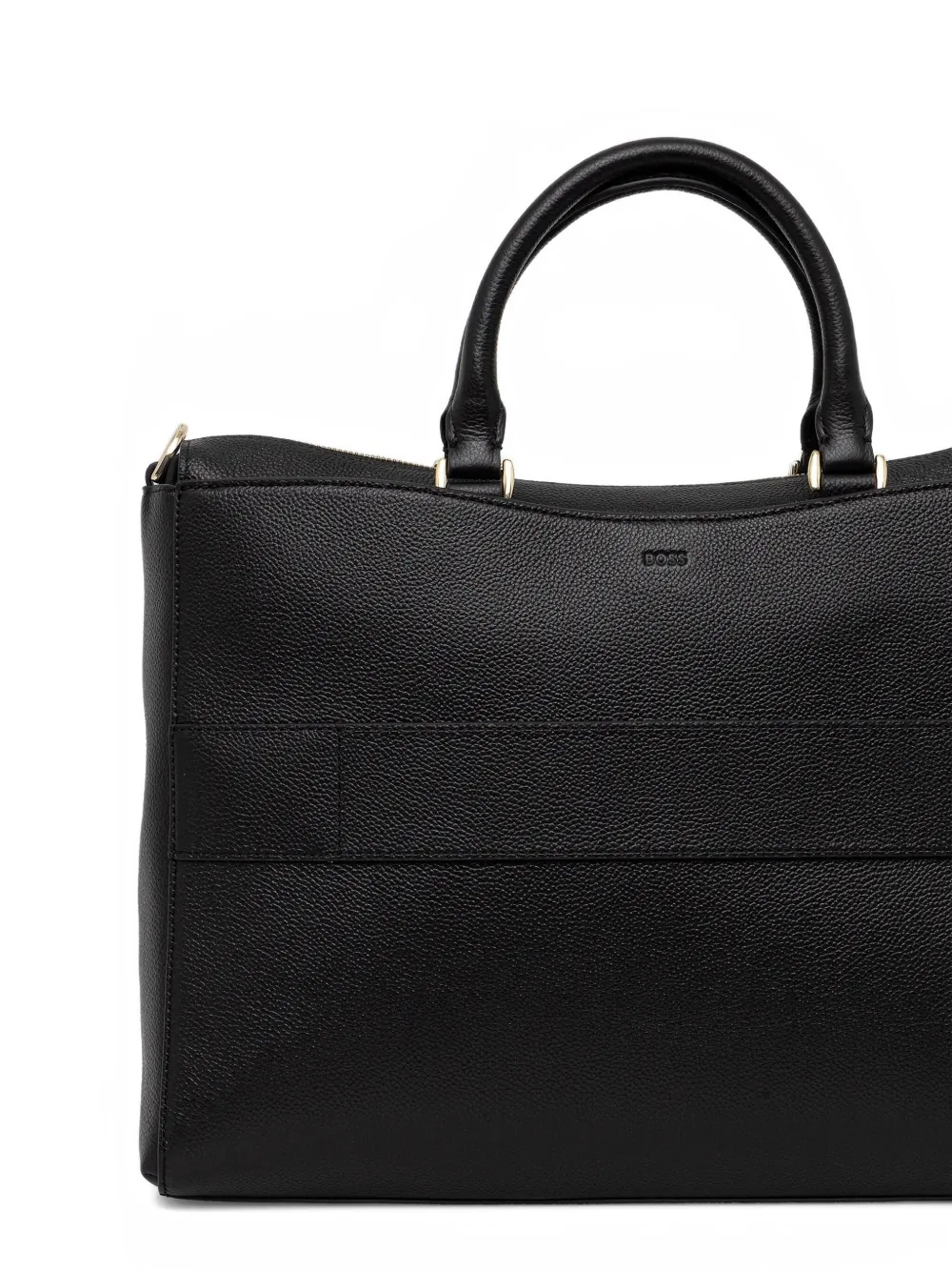 Hugo Boss Top-handle Logo-detail Laptop Bag In Black