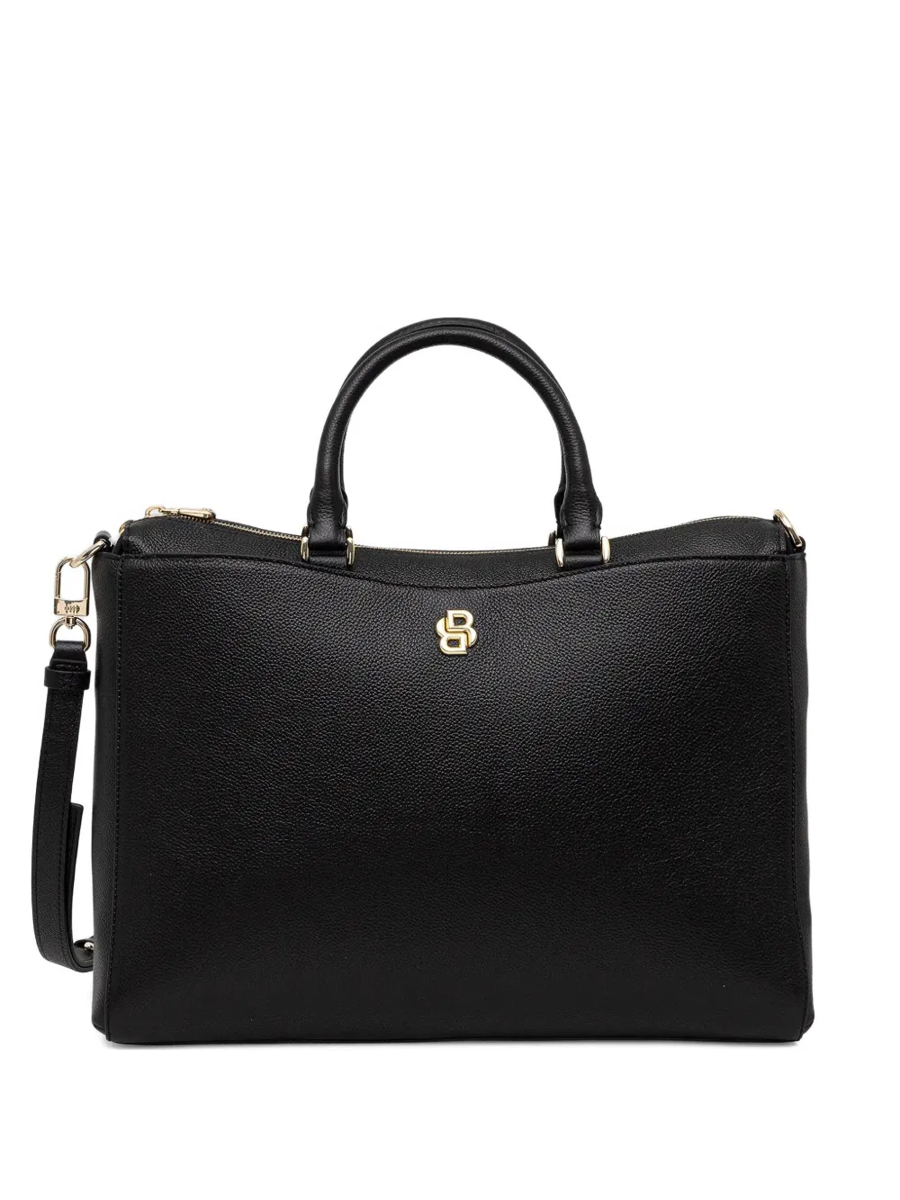 Hugo Boss Top-handle Logo-detail Laptop Bag In Black