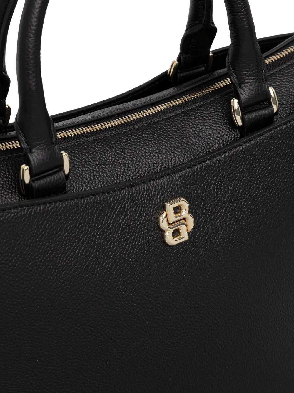 BOSS Laptoptas met handvat en logodetail Zwart