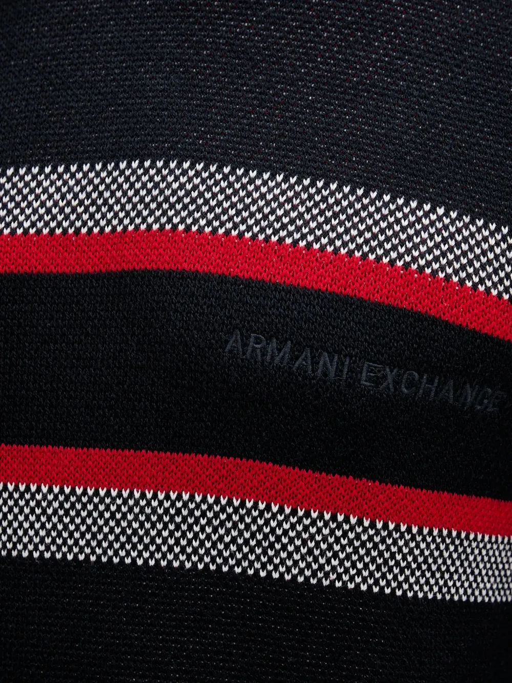Armani Exchange Gestreepte trui Zwart