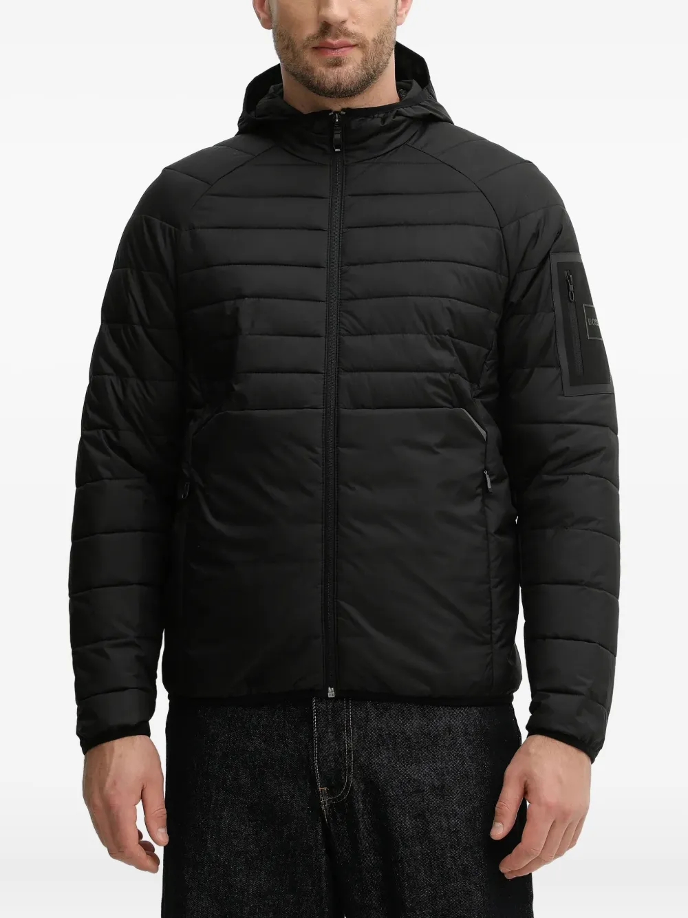 BOSS hooded quilted jacket | negro | Image 1