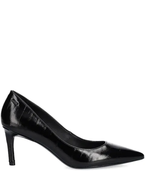 BOSS 70mm pointed embossed pumps