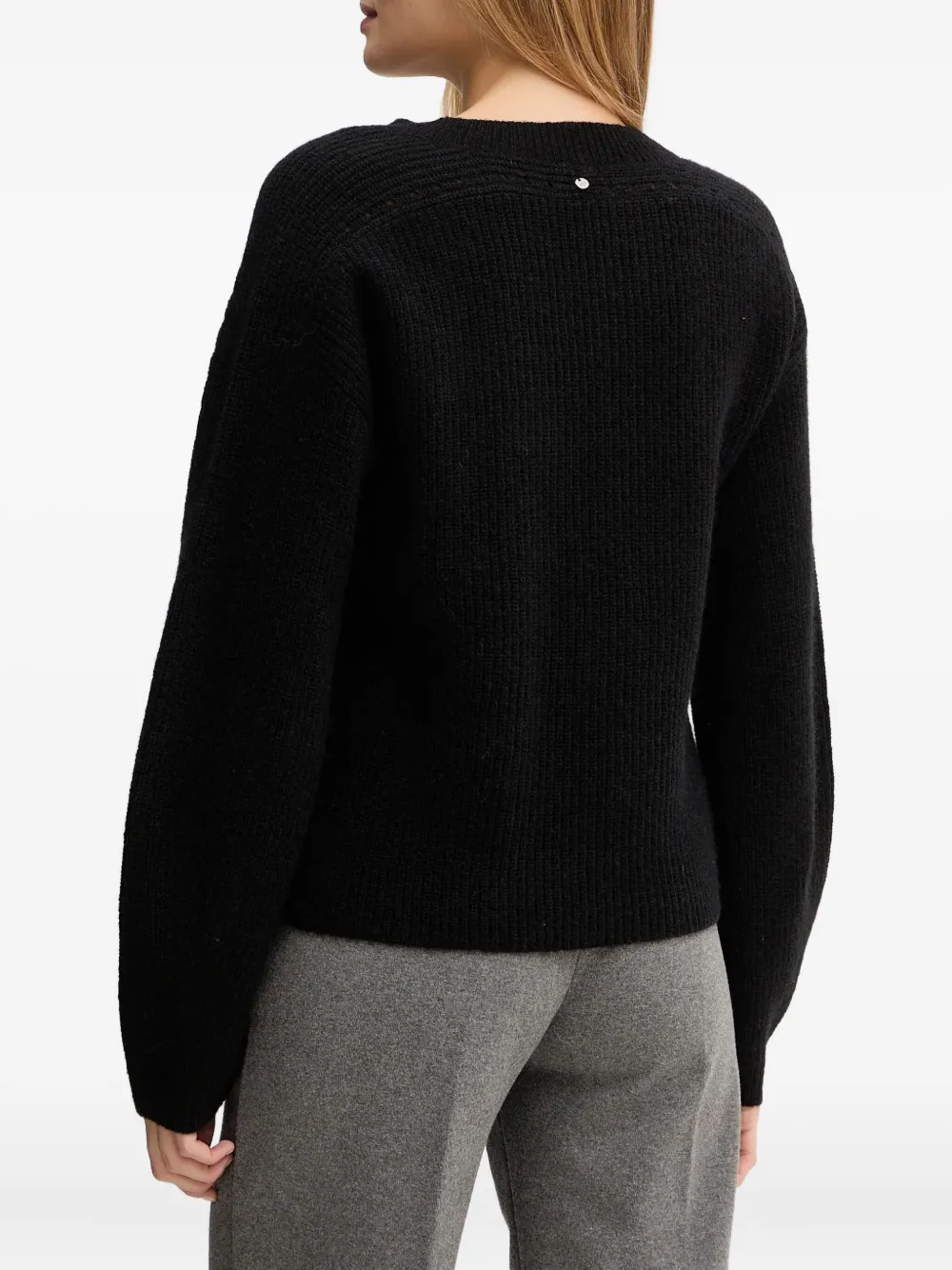 BOSS Trui met ronde hals Zwart