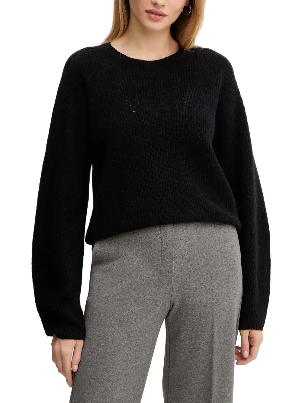 BOSS crew-neck sweater - Nero