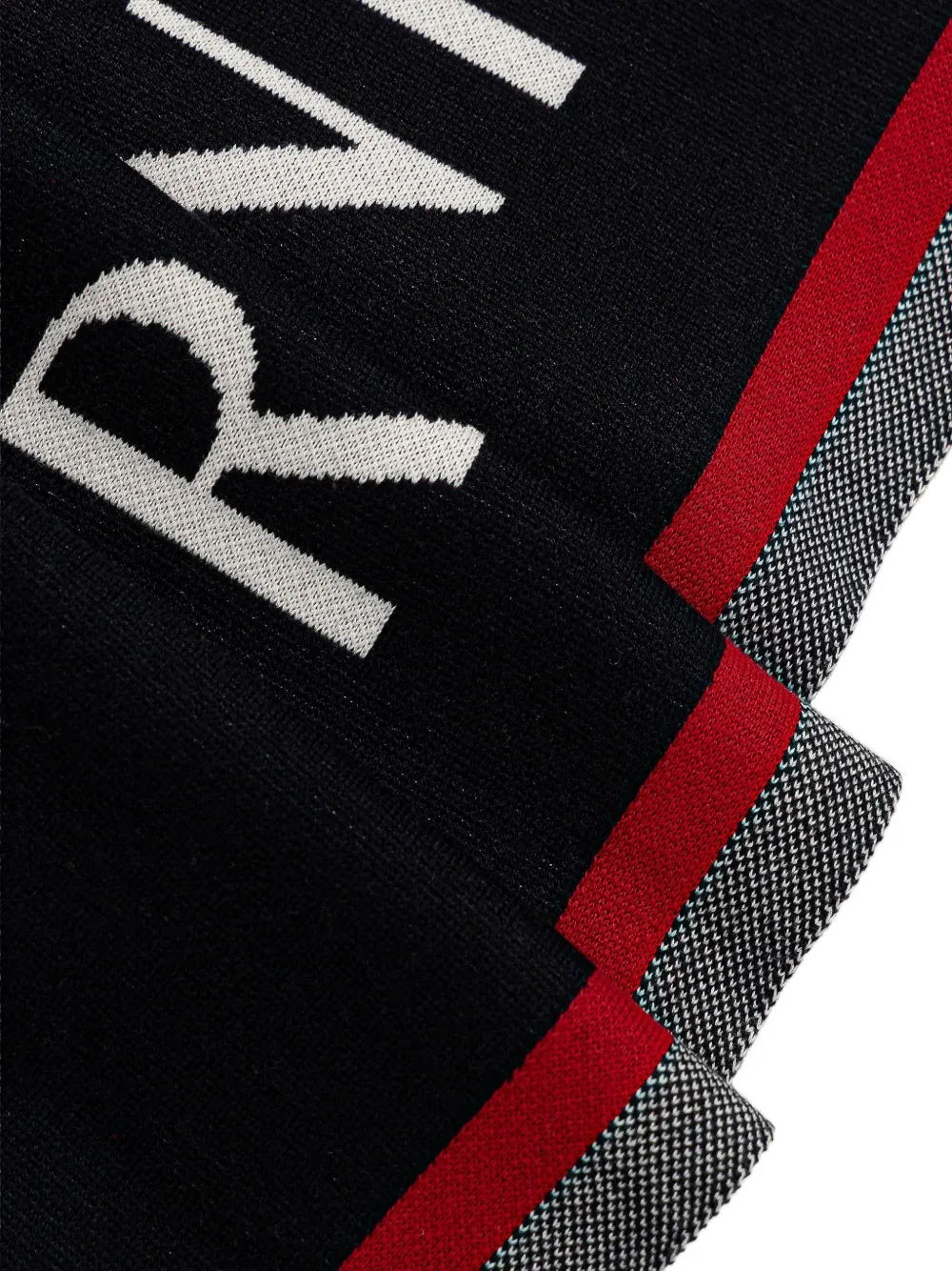  Armani Exchange Stripe-detail Scarf - Blue 