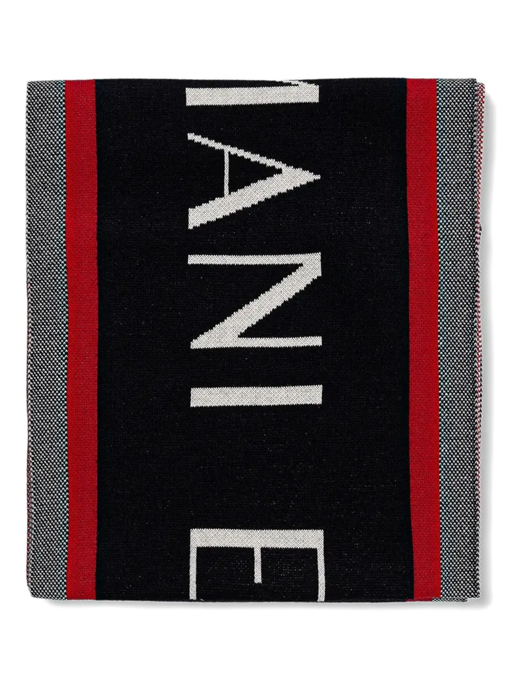 Armani Exchange stripe-detail scarf - Blauw