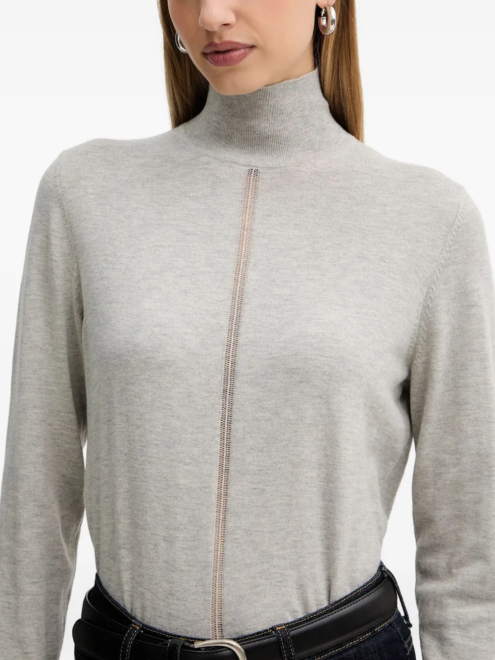 Hugo Boss Turtleneck Sweater In Gold