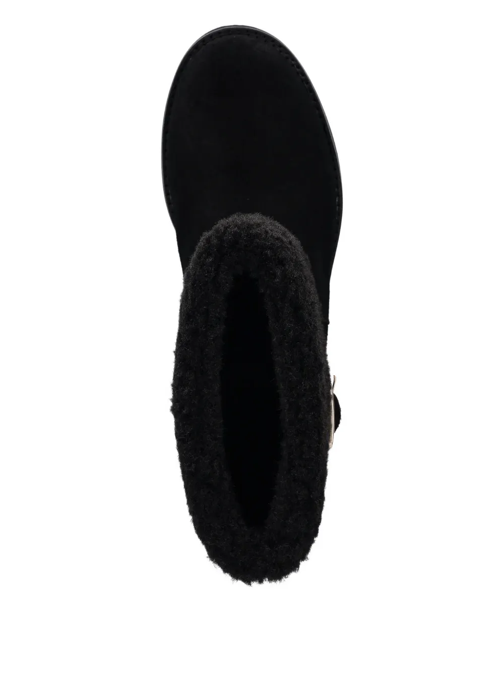 BOSS Laarzen met gespdetail Zwart