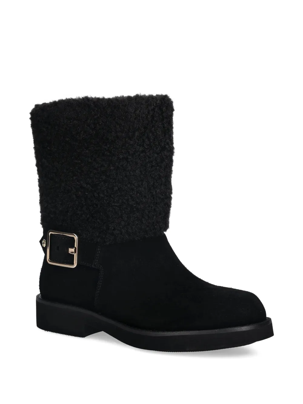 BOSS Laarzen met gespdetail Zwart