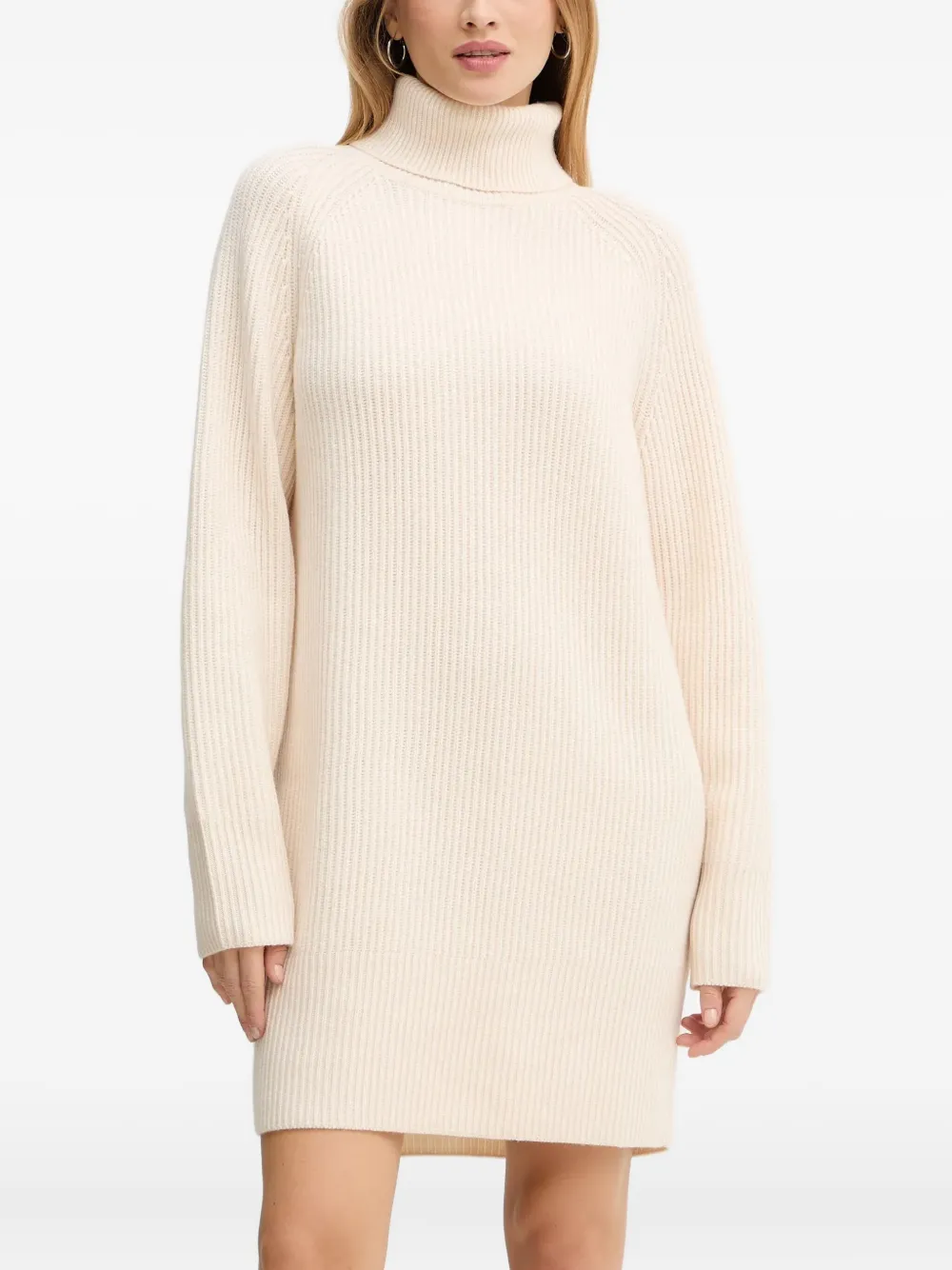 BOSS roll-neck knitted mini dress - ニュートラル BOSS roll-neck knitted mini dress - ニュートラル
